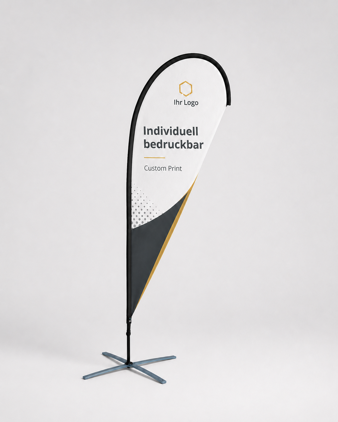 Beachflag Tropfenform individuell bedruckbar