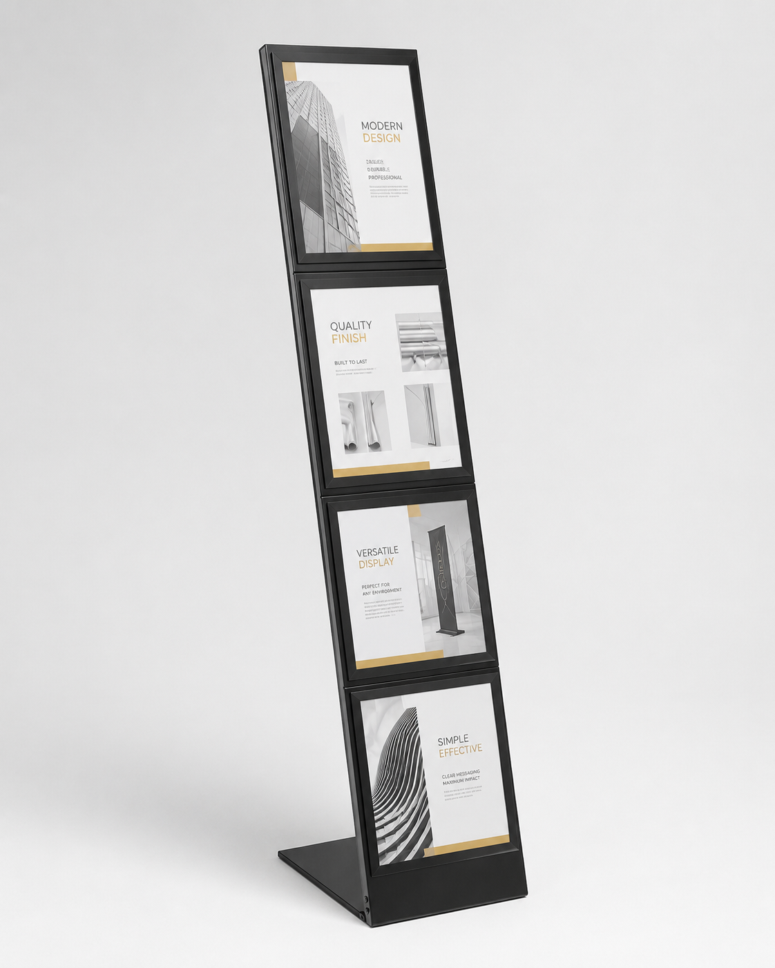 A4 Informationsständer mit 4 Magnetrahmen