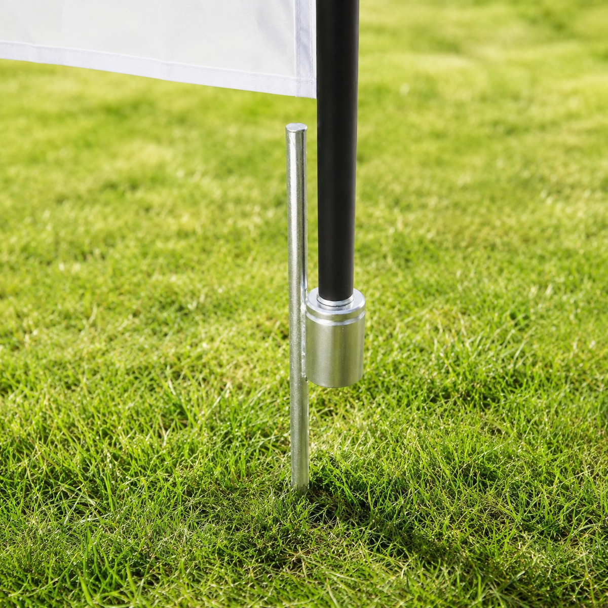 Bodenspieß für Beachflags – 60 cm Stahl
