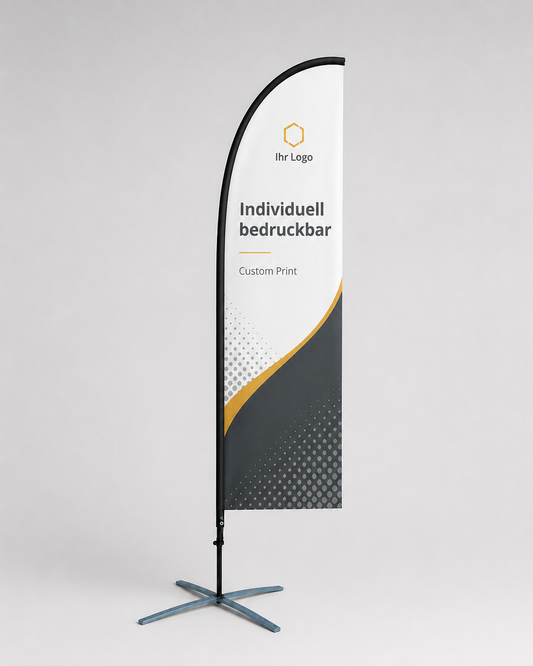 Beachflag Federform individuell bedruckbar